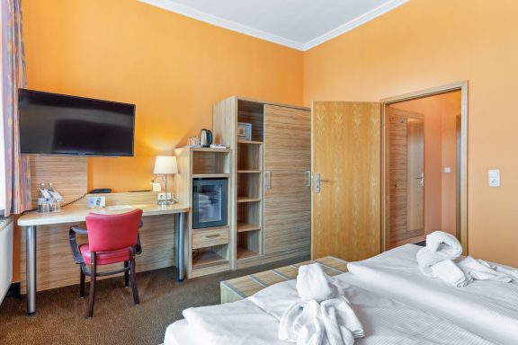Göhren Rügen Akzent Waldhotel Blick in ein Zimmer